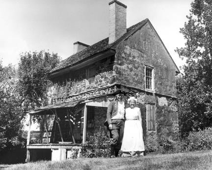 The Chads House before the restoration, taken at one of the very first Chadds Ford Days