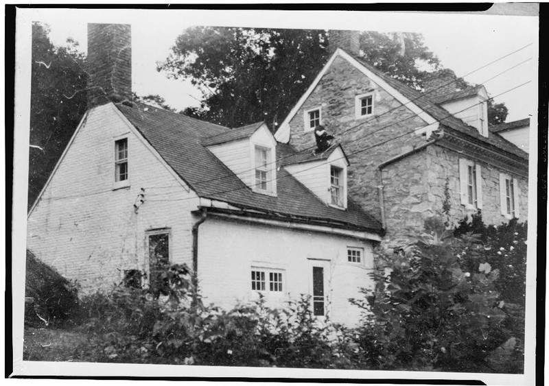 1960 HABS photo of Rockledge kitchen wing South & East Elevation