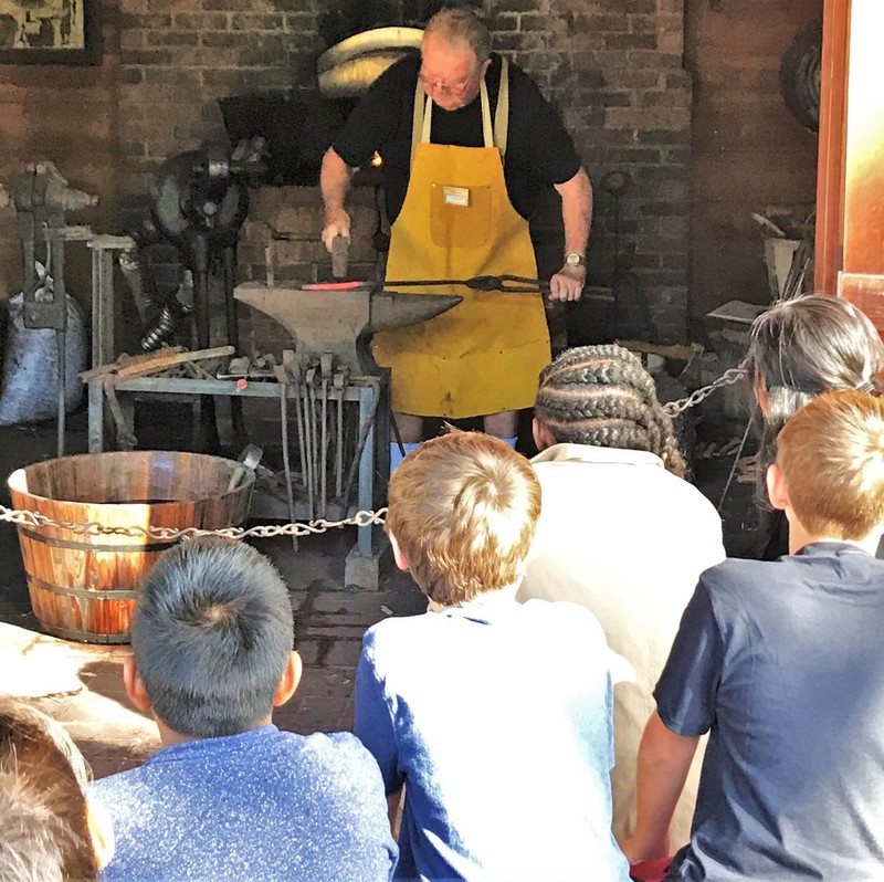 Blacksmith Demonstration for School Fieldtrip