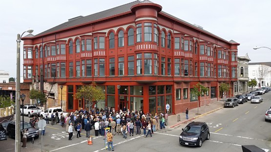 Carson Block Building (2016) at its grand reopening following restoration