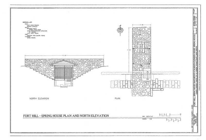 Schematics of the Spring House