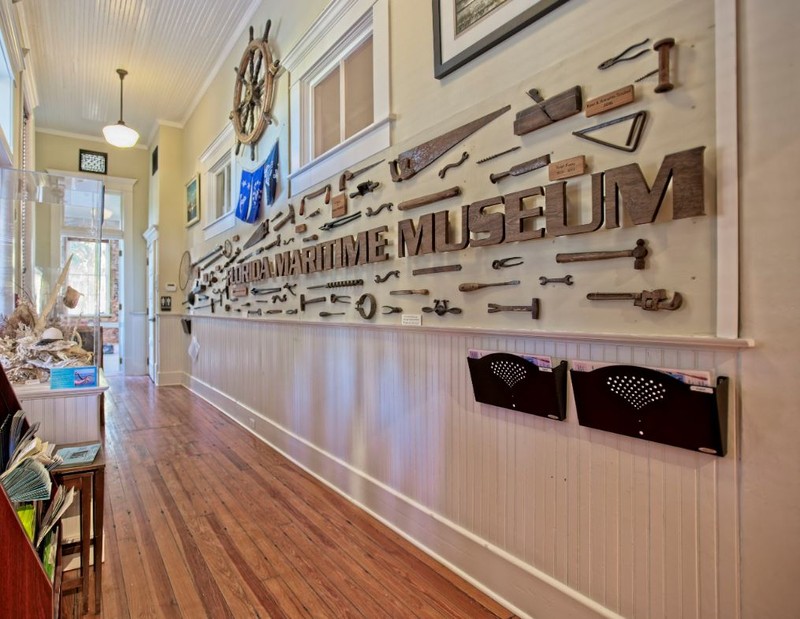 Entry to the Florida Maritime Museum featuring Southern Yellow Pine Floors