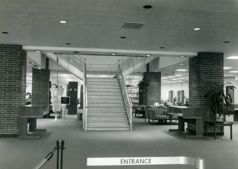 Blackwell Library's Interior Entrance, 1977