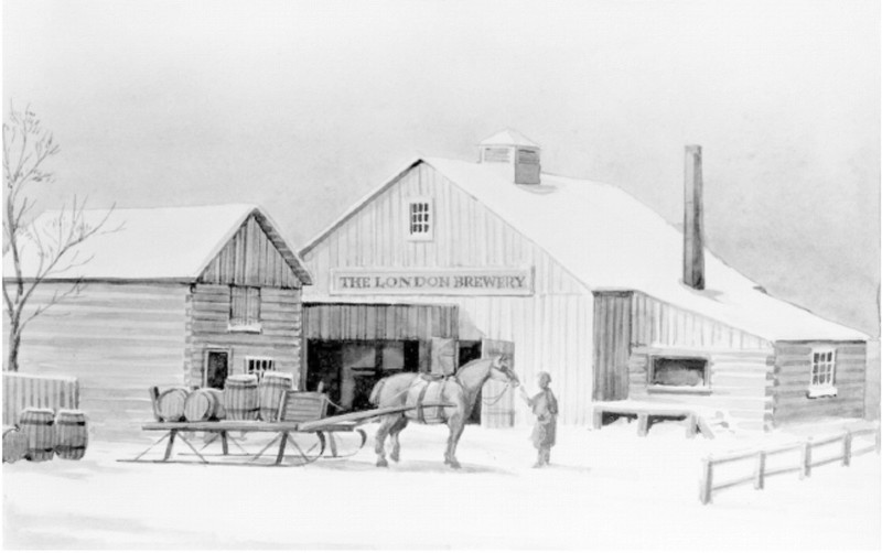 Horse, Sky, Snow, Building