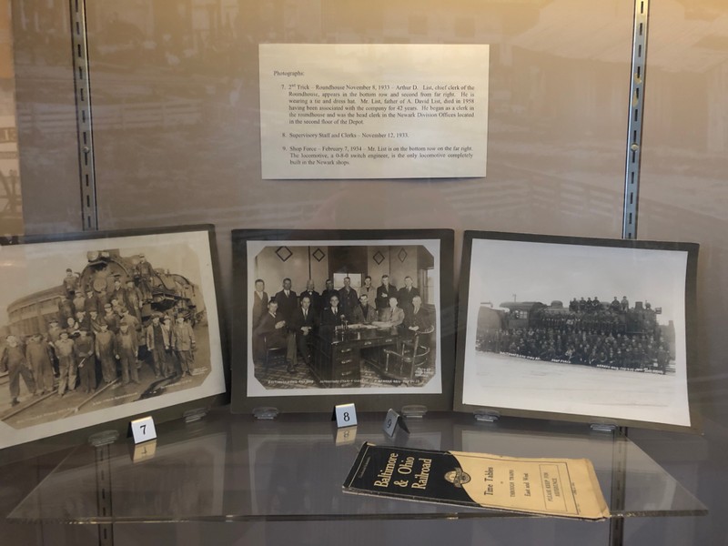 These photos show employees at the B&O roundhouse, supervisory staff, and the shop force in 1933 and 1934. 