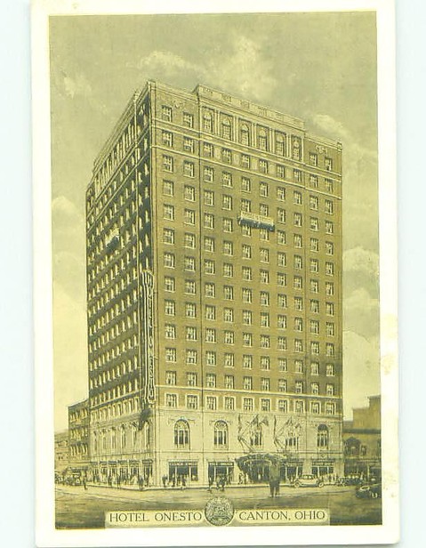 A postcard depicting the Onesto Hotel