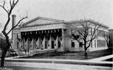 Burton Hall as it looked in 1903, when it was still the Library Building 