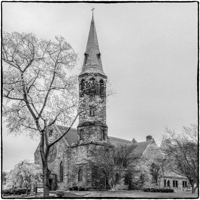 First Baptist Church -Black and White photo