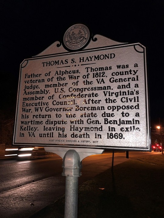 Thomas S. Haymond Highway Historical Marker