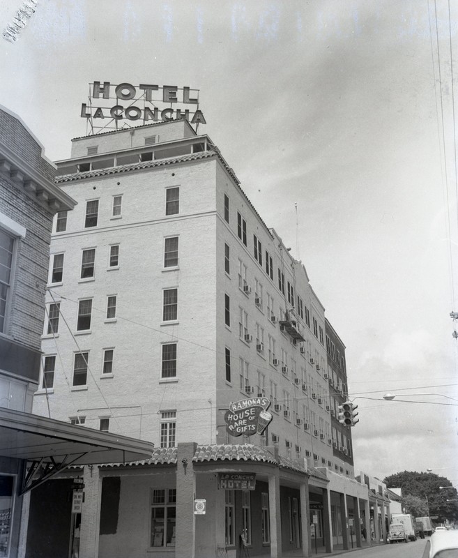 Hotel La Concha at 430 Duval Street on October 1, 1957 with new paint.