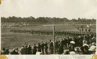 Shriners from Islam Temple Marching, 1922, at the Polo Fields at Golden Gate Park