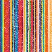 Alma Thomas, Tiptoe Through the Tulips, 1969. Multicolored striped geometric abstraction.