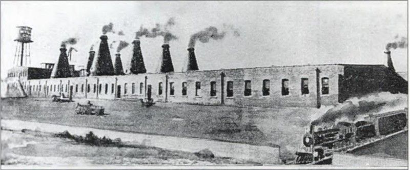Illustration of the china factory 