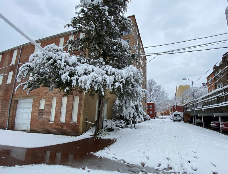 Sky, Building, Snow, Window