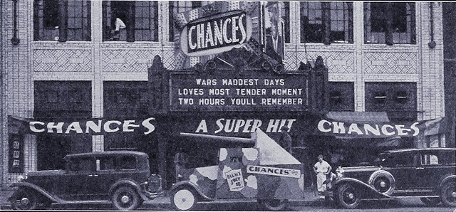 The Palace in 1931 during promotions for "Chances"