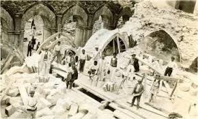 William Randolph Hearst Obtains Stones from 12th-century Spanish Monastery, Santa Maria de Ovila, in 1930