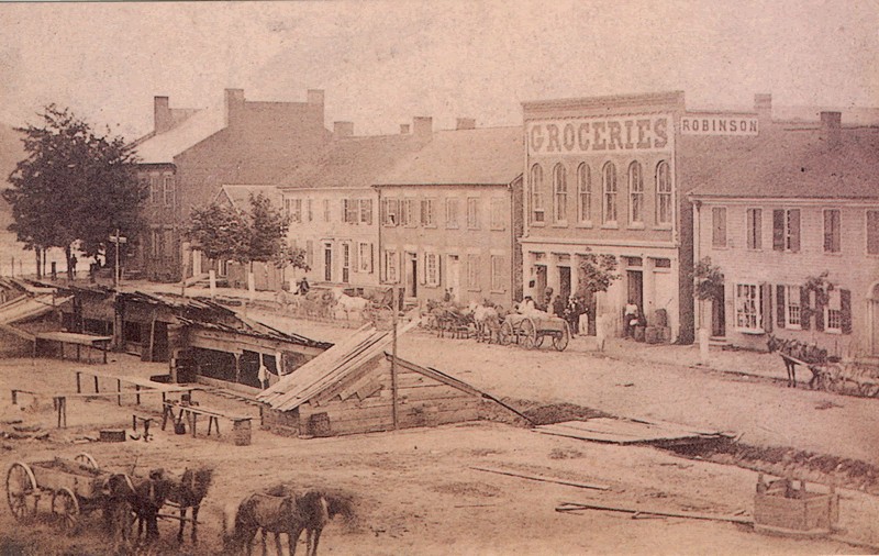 a picture of the city park area in the civil war 