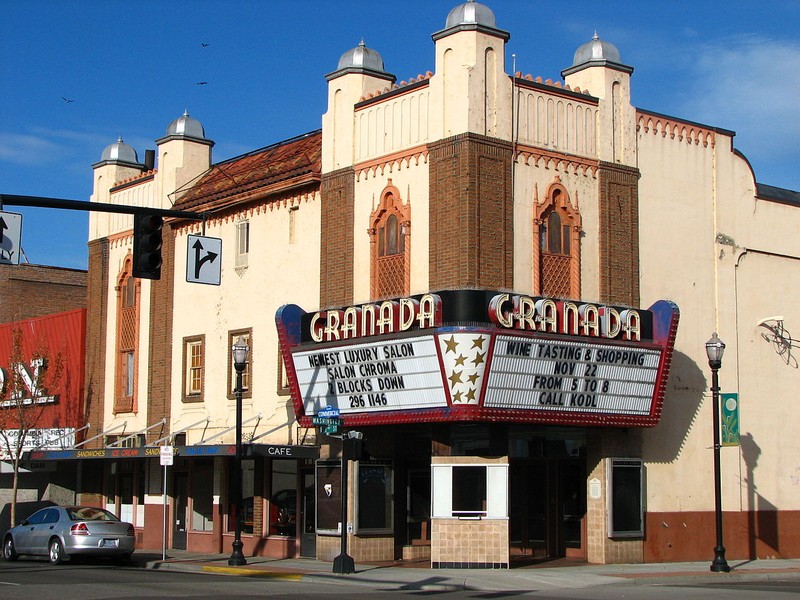 Built in 1930, the Granada Theater was the first theater west of the Mississipi River to show "talkies." It also a fine example of Moorish Revival architecture.