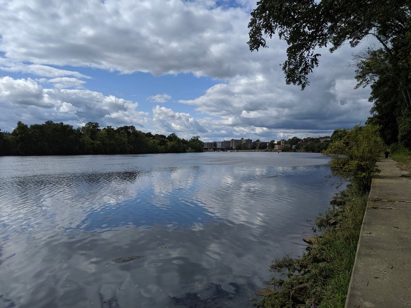 Merrimack River looking towards Haverhill city center