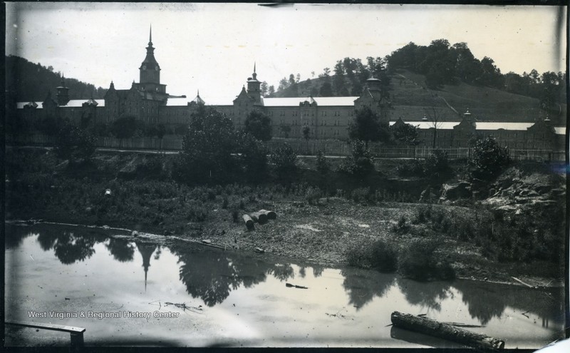 The Trans-Allegheny Lunatic Asylum in 1884, two decades after its occupation by General William E. Jones.