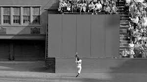 Willie Mays' infamous deep centerfield catch