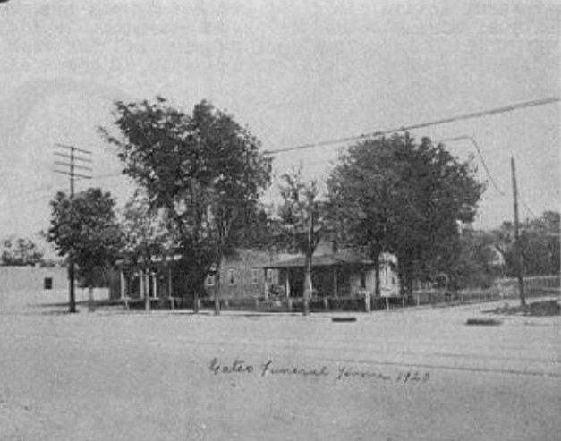 The second Gates funeral parlor and the family home