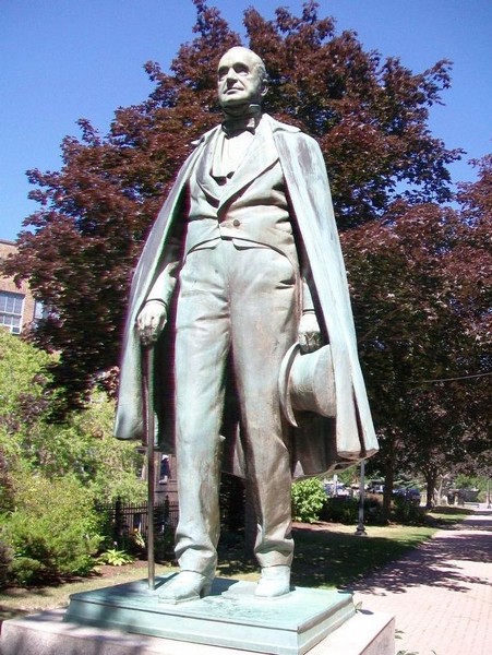 Photograph of the Hannibal Hamlin Statue.