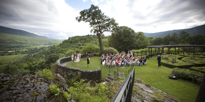 With a setting like this it's easy to see why Hildene's a popular wedding venue.     