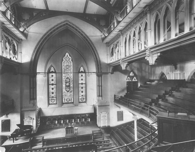 Interior of 1878 gothic chapel