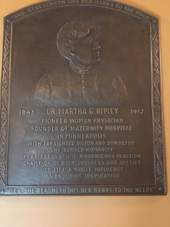 Ripley's memorial plaque, which was placed in the Minnesota State Capitol in 1939