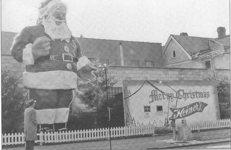 Heiner's Christmas billboard and display