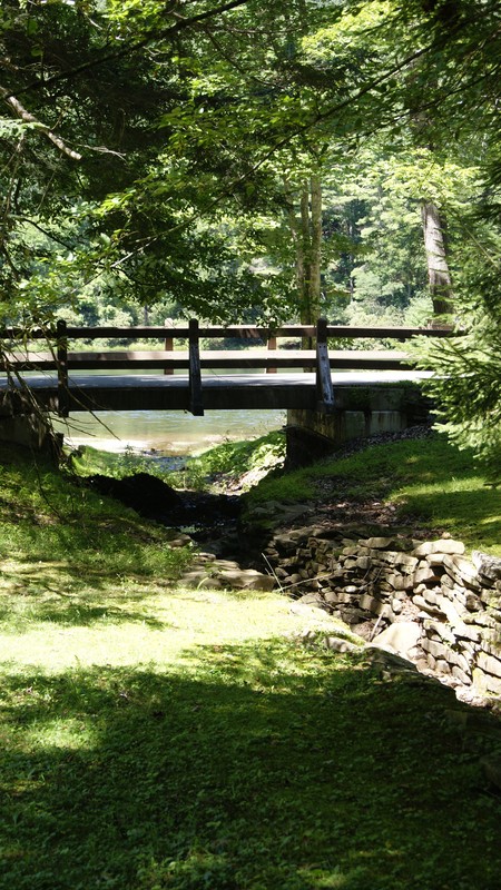 Bridge over water channel