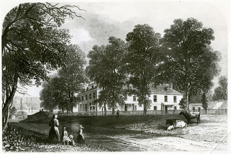 Engraving of Philipse Manor Hall