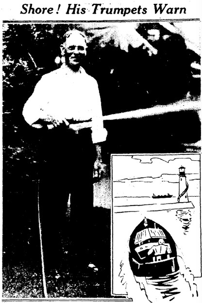 Charles Perry at his 2101 West Blvd residence in the Plain Dealer, 1934. 