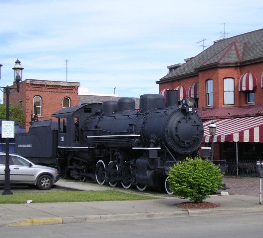 Elk River Coal & Lumber Company #10 Steam Locomotive. It's location has been slightly changed since the 2006 nomination.