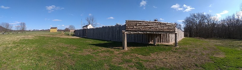 Looking at the reconstructed Fort Loudoun from the West