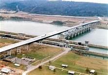 Jesse Stuart Memorial Bridge (Side Aerial View)