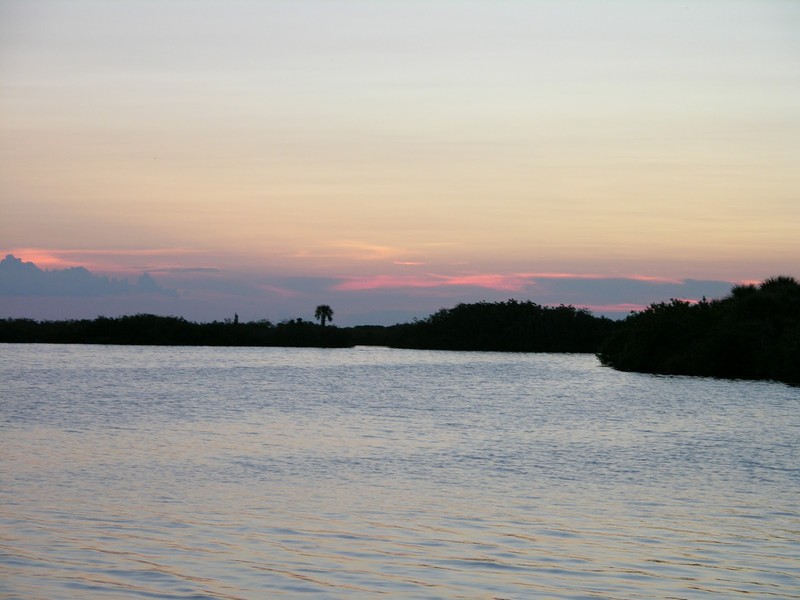 sunset at Mosquito Lagoon