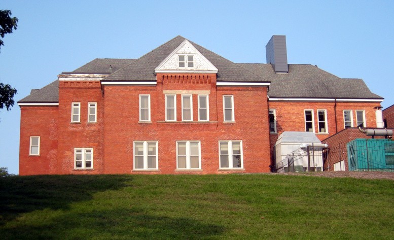 Harrison School Building, east elevation, 2020