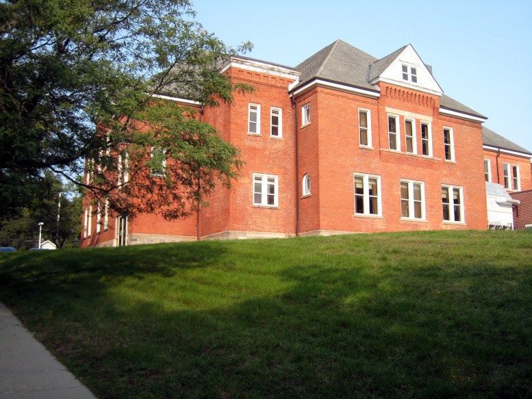 Harrison School Building, south and east elevations, 2020