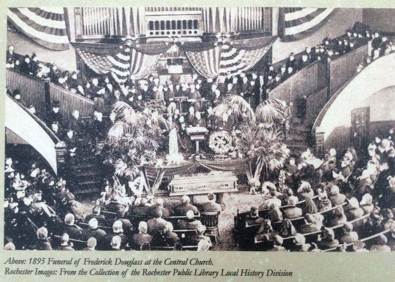 Photograph of Frederick Douglass's funeral service at the Central Presbyterian Church