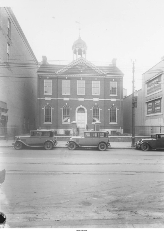 1927 Photo of Old Town Hall in Wilmington, DE.