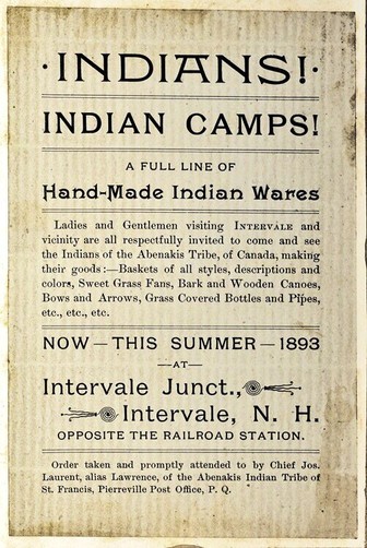 Intervale Abenaki Broadside