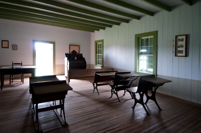 Interior of Winedale School