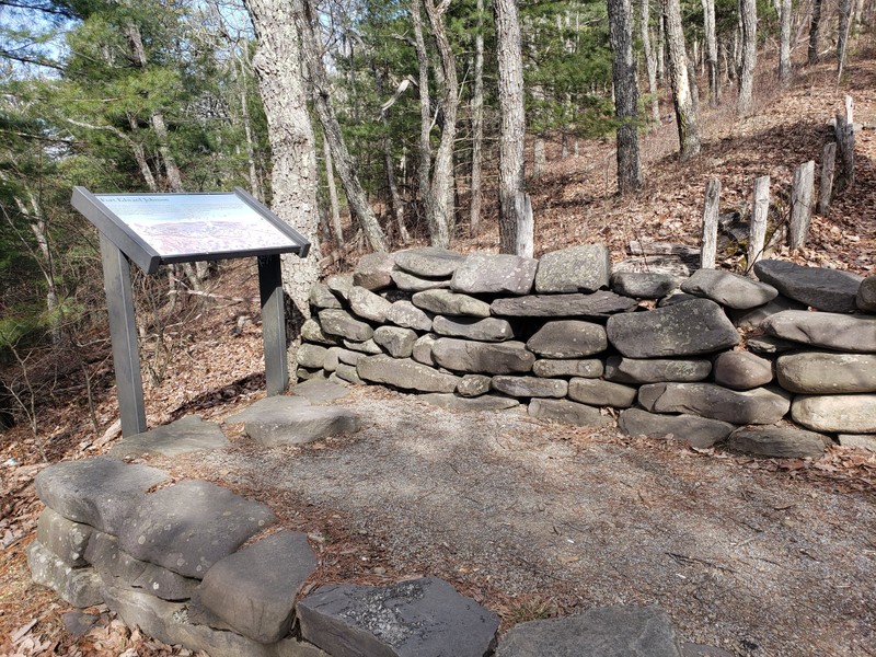 A plaque along the trail