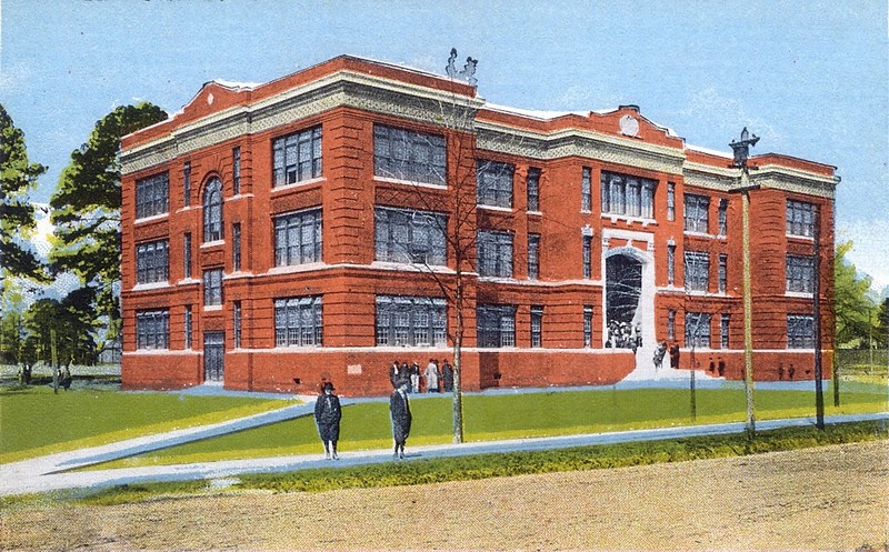 The first Ruston High School was located where City Hall now stands.