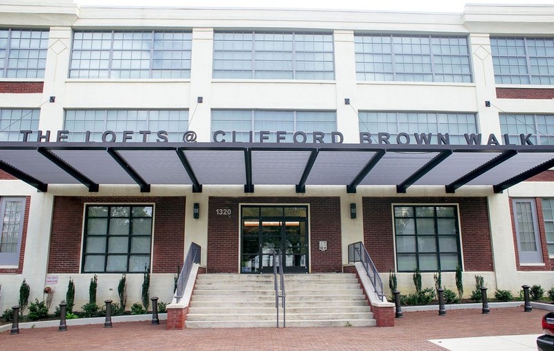 New Castle Leather Raw Stock Warehouse now known as The Lofts at Clifford Brown Walk