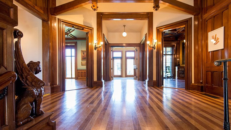 The museum's entrance foyer and grand hallway. 