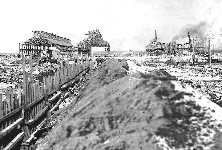First construction of the South Plant in 1913