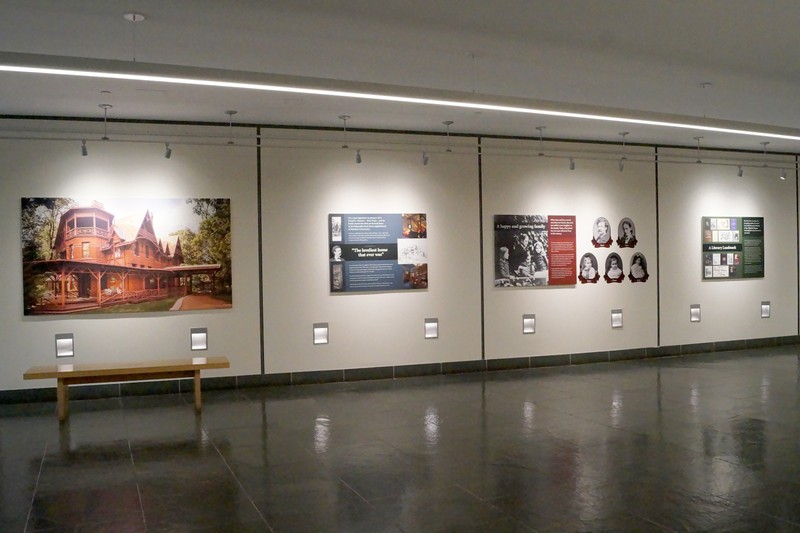 Informational panels located on the hall walls provide information to visitors as the explore the Museum Center.